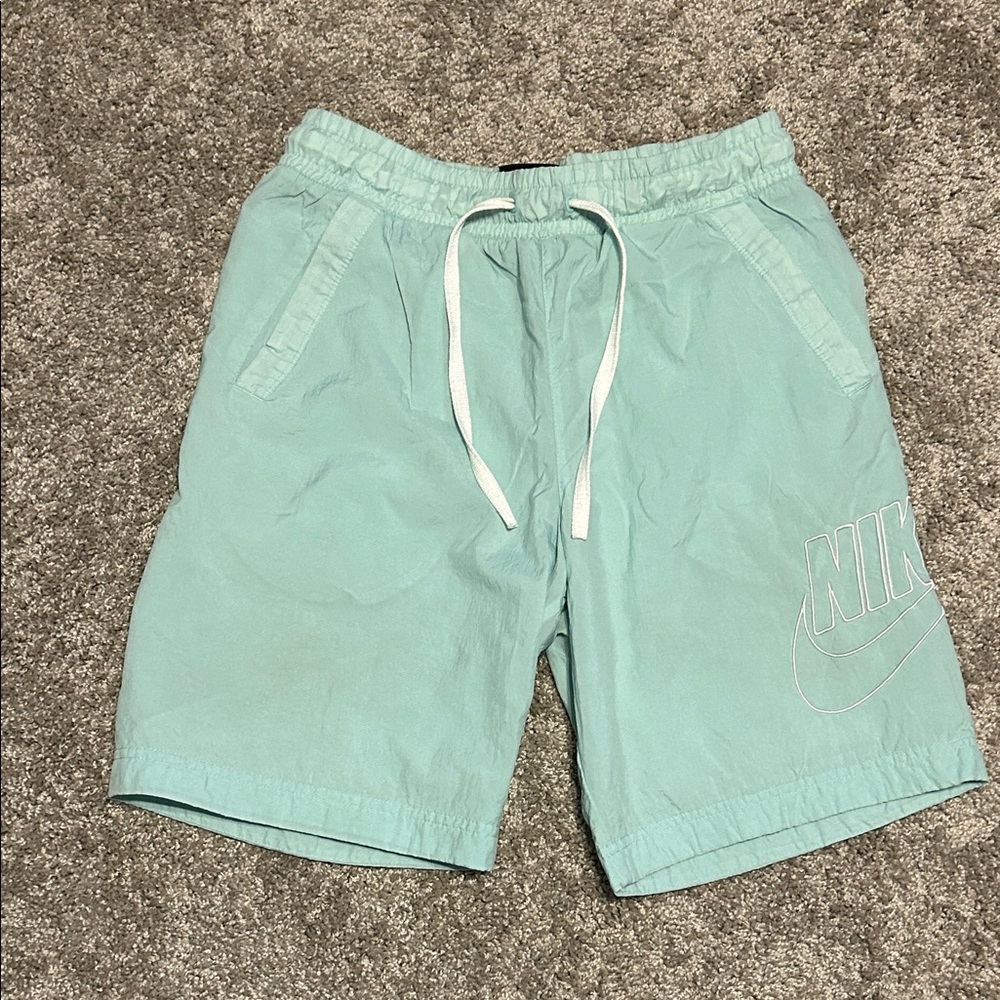 Nike Men's Seaglass Green Swim Trunks with Drawstring